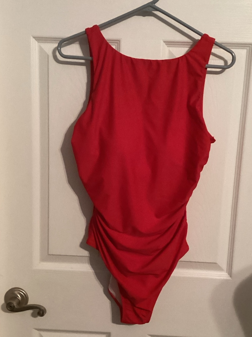 Red One-Piece Swimsuit - Classic Solid
